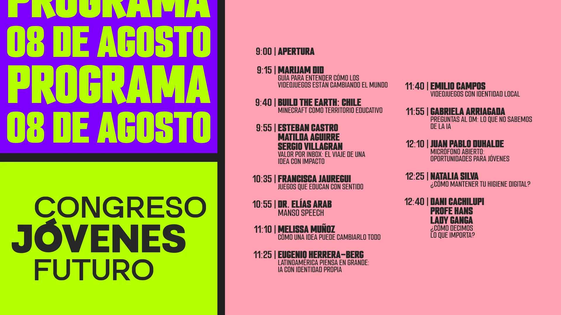 Programa 8 de agosto